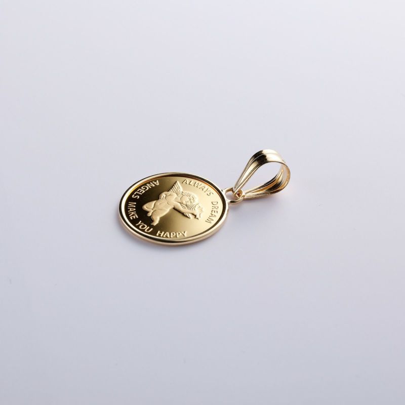 純金コイン ペンダントトップ (K18イエローゴールドフレーム付) 2.5g