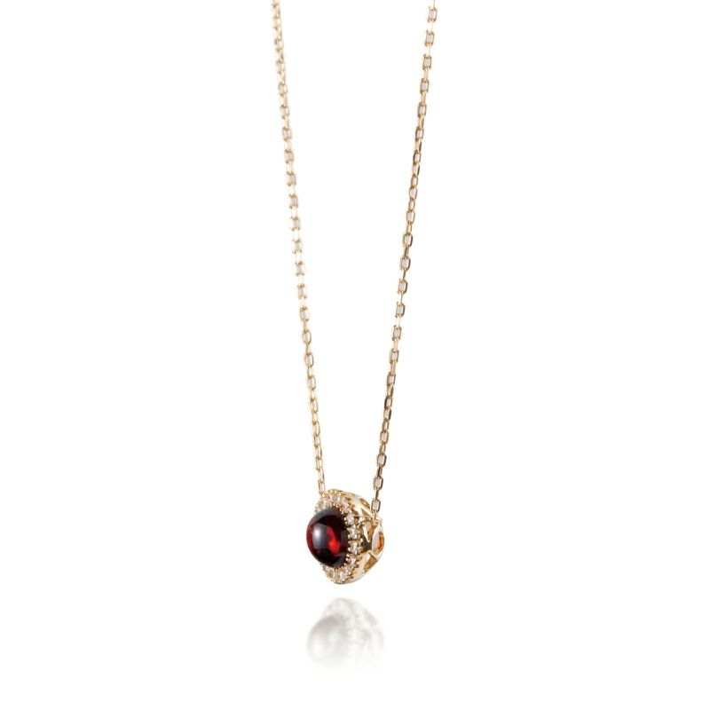 L&Co.(エルアンドコー)】ネックレス｜K18 ガーネット ネックレス （63-3314） 2021クリスマス – L&Co.