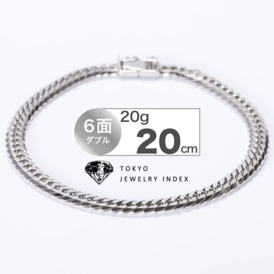 K18イエローゴールド 喜平ブレスレット 6面 20g 20cm | 東京