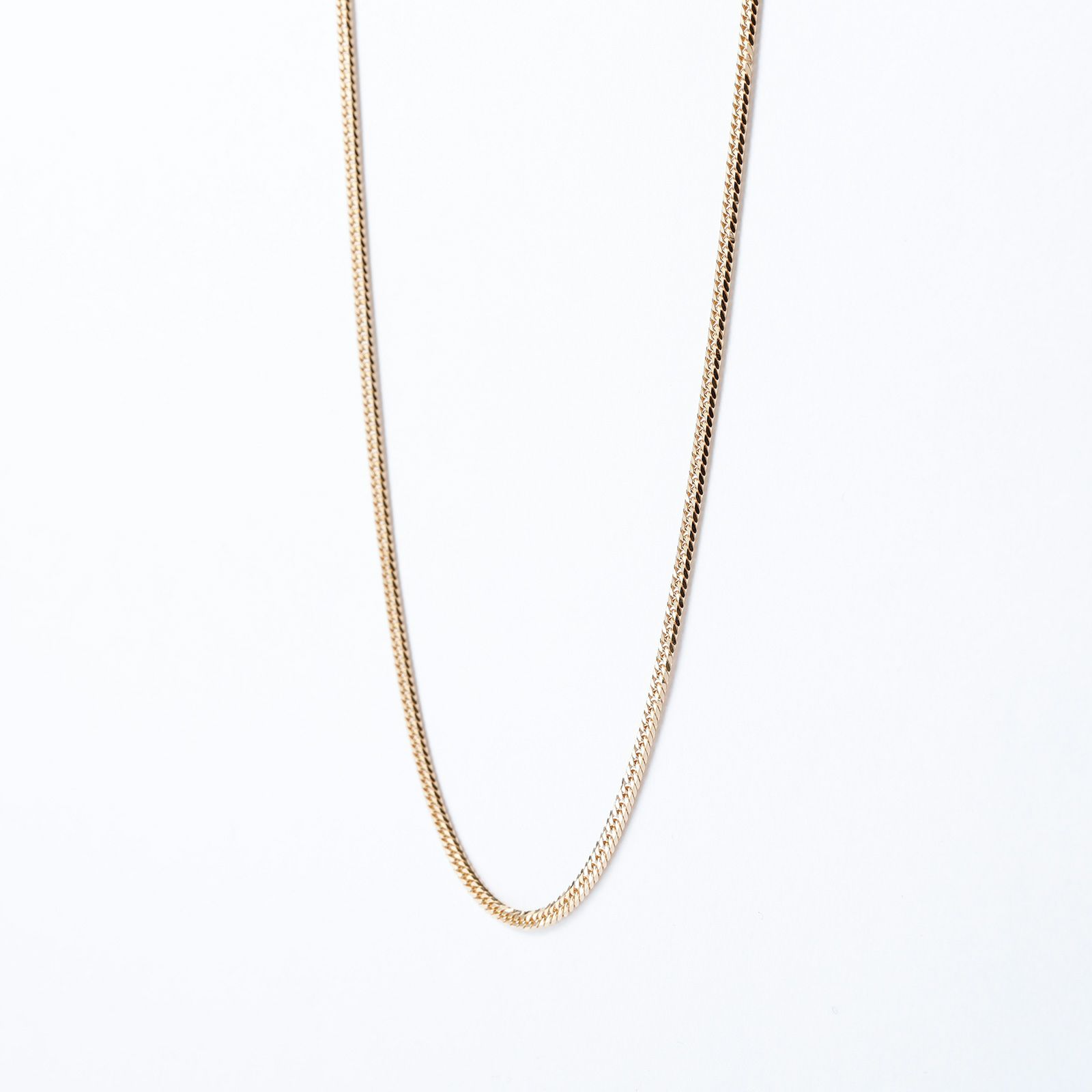 K18YG 6面ダブル 喜平ネックレス 44.5cm 9.0g A♪ キヘイ 18金  