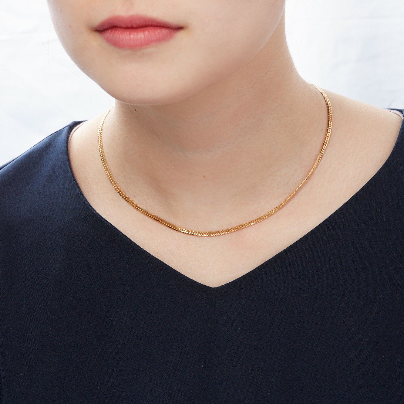 K18YG 2面シングル 喜平ネックレス 60.5cm 12.6g A♪ キヘイ 18金  