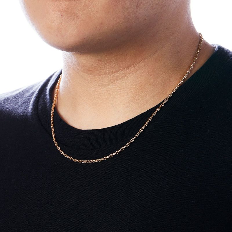 K18イエローゴールド スカルチェーン ネックレス 50cm | 東京