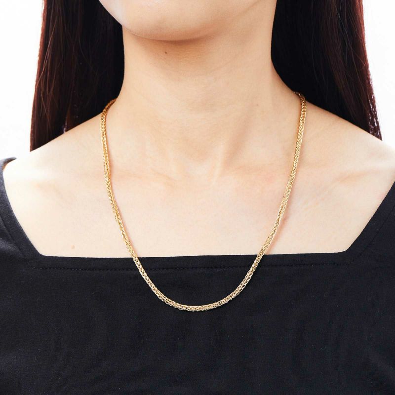 【大人気 TY 】 ゴールド ネックレス ジュエリーツツミ K18イエローゴールドネックレス（50cm