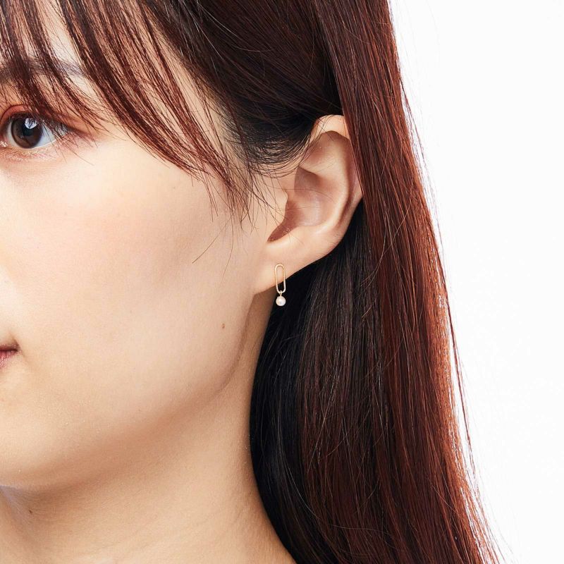 k18 ブラックダイヤモンド？　ベビーパール　ピアス k18 ブラックダイヤモンド？ベビーパールピアス