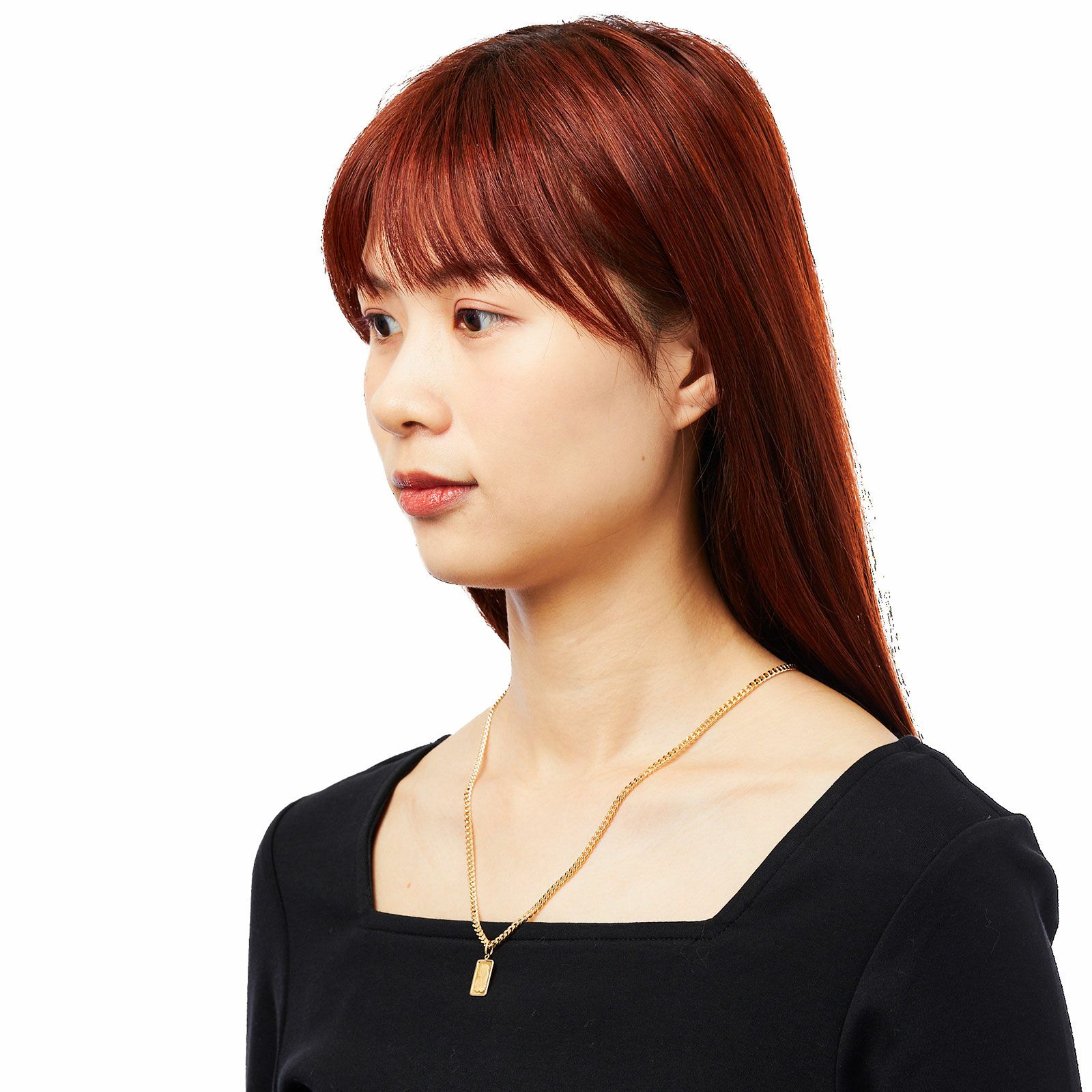 純金インゴット ペンダントトップ (K18イエローゴールドフレーム付) 1g