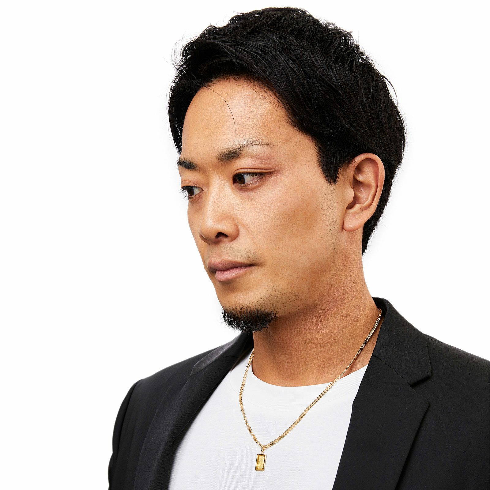 純金インゴット ペンダントトップ (K18イエローゴールドフレーム付) 1g