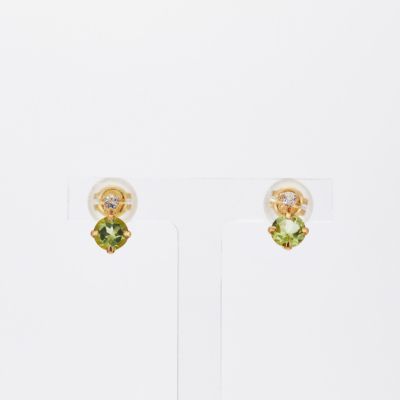 K18イエローゴールド ペリドット ピアス | 東京ジュエリーインデックス