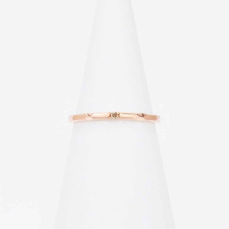 K10ピンクゴールドダイヤモンドリング ジュエリーツツミ K10ピンクゴールドダイヤモンドリング : ジュエリー