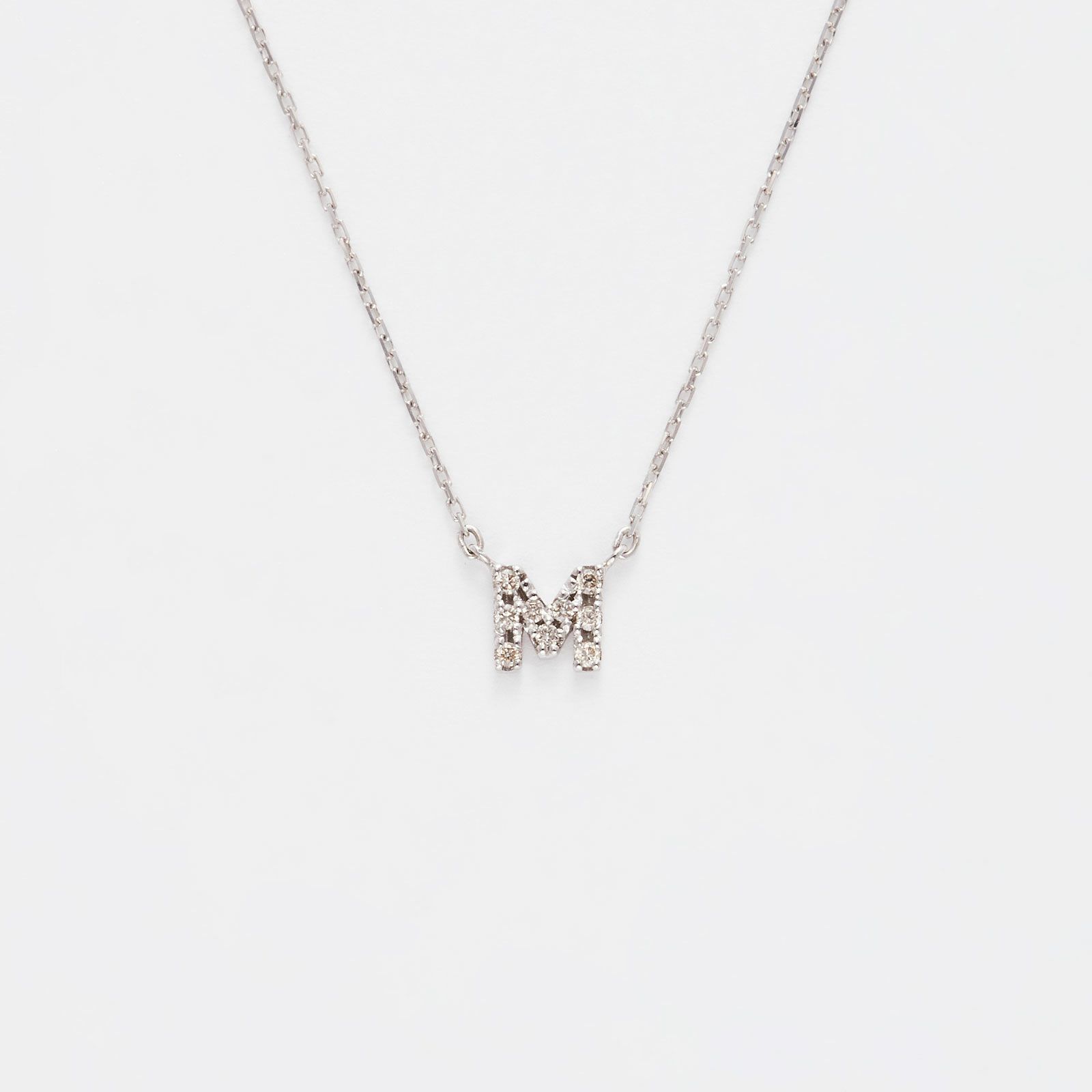 K10ホワイトゴールド ダイヤモンド イニシャル「K」 ネックレス | 東京