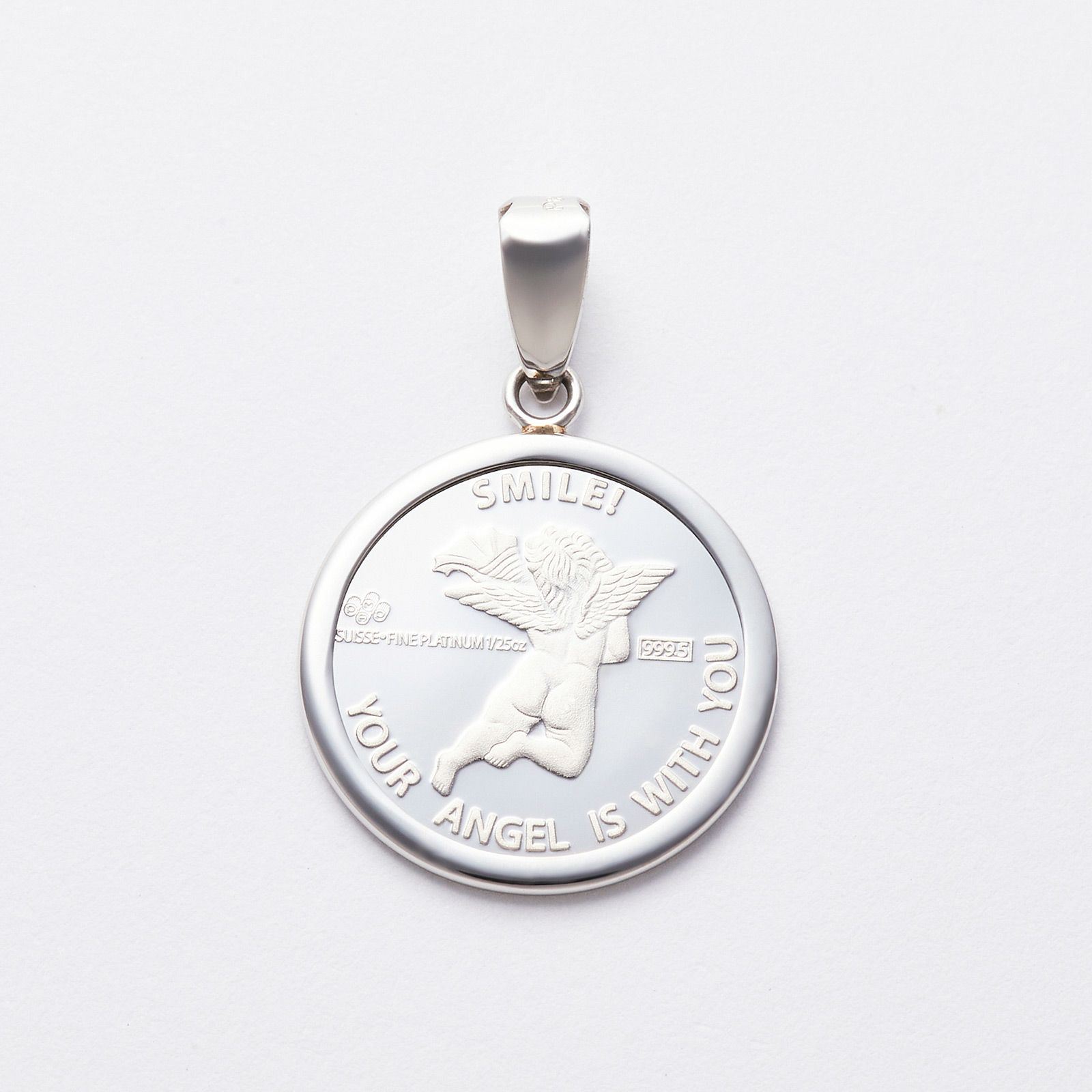 純プラチナコイン ペンダントトップ (プラチナ900フレーム付) 1/25oz